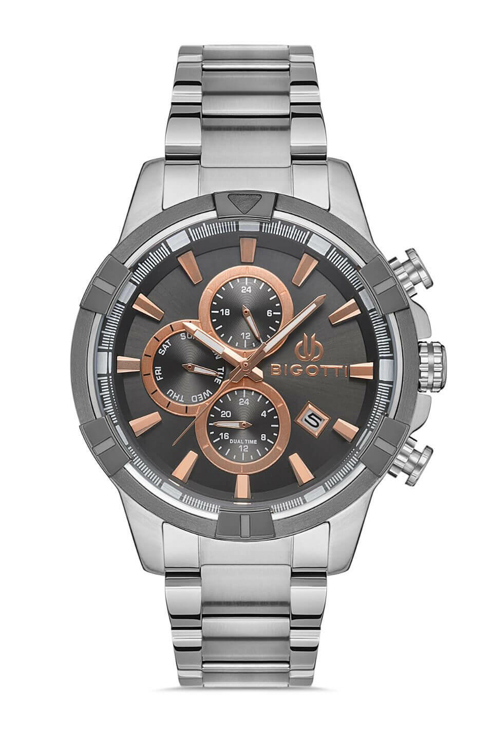 BIGOTTI Steel Chrono Silver Men's Watch image 0