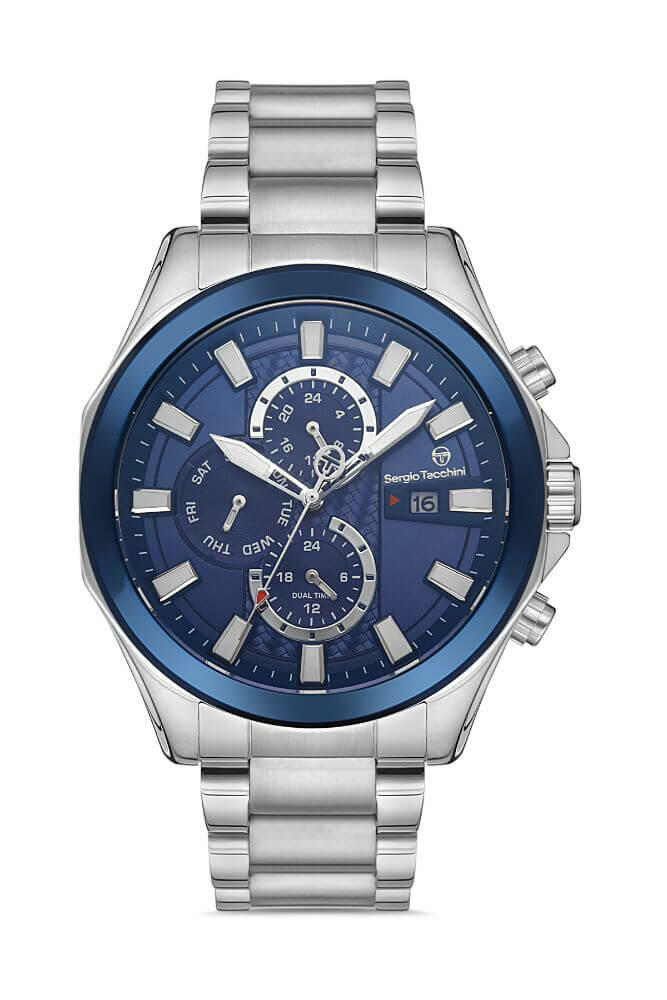 Sergio Tacchini Steel Chrono Silver Men's Watch image 0
