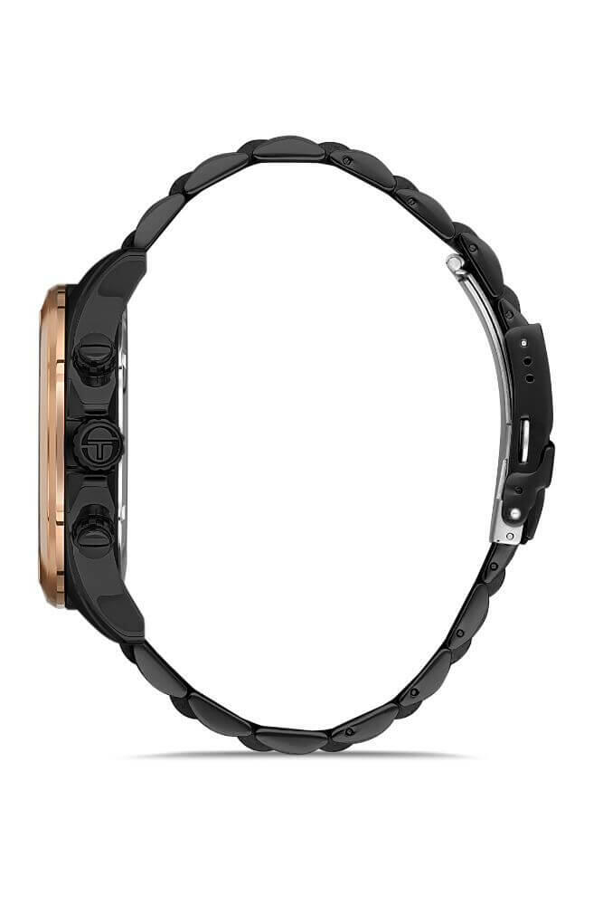 Sergio Tacchini Steel Chrono Black Men's Watch image 1