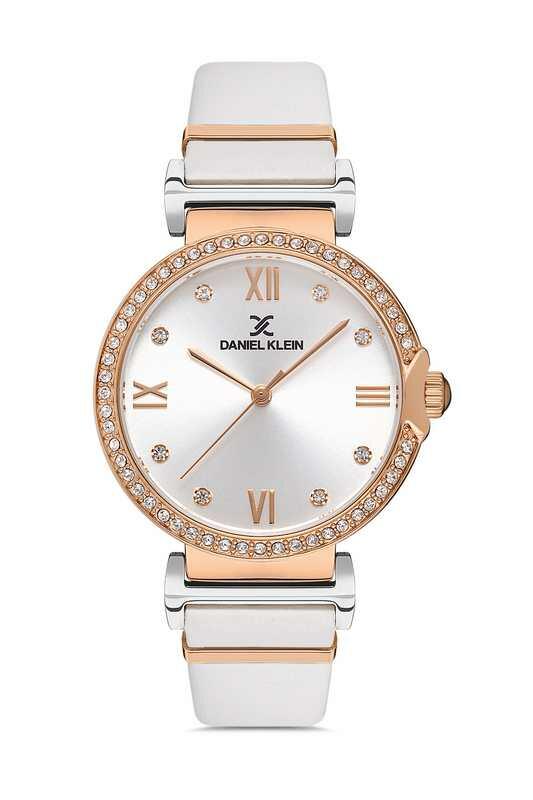 DANIEL KLEIN Leather White Women's Watch image 0