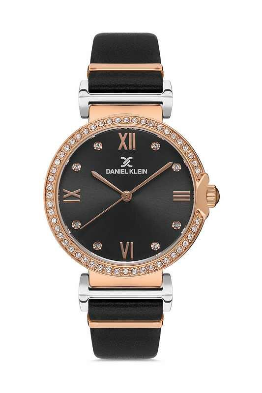 DANIEL KLEIN Leather Black Women's Watch image 0