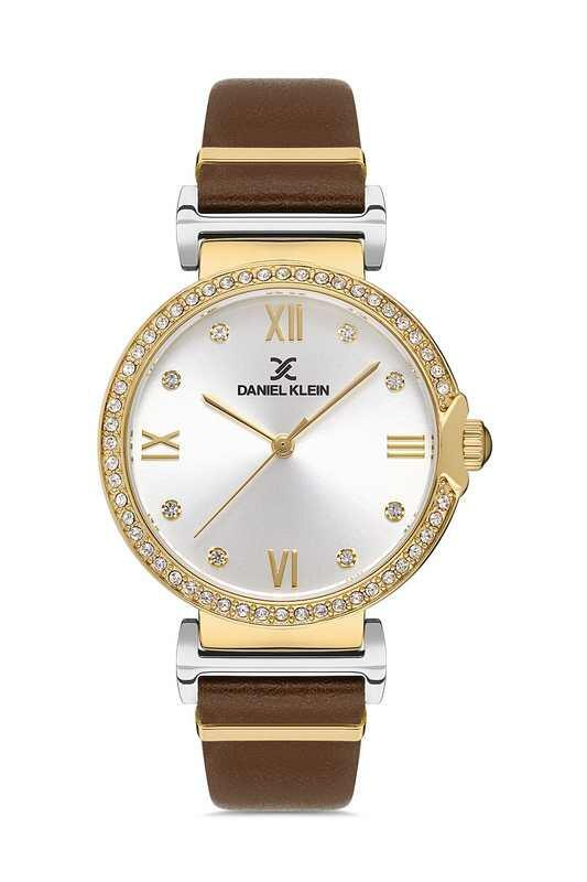 DANIEL KLEIN Leather Brown Women's Watch image 0