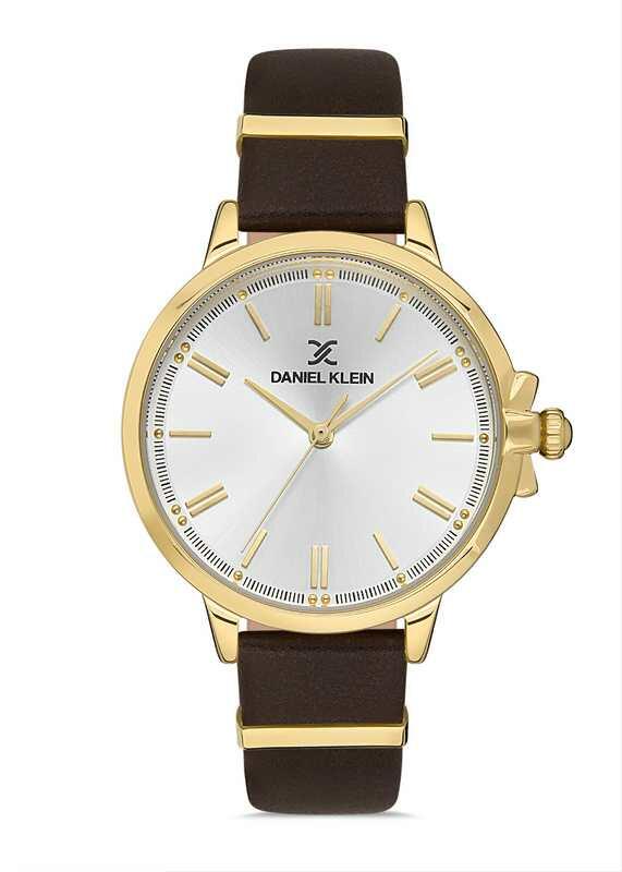DANIEL KLEIN Leather Brown Women's Watch image 0