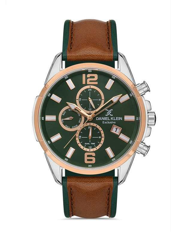 DANIEL KLEIN Leather Brown Men Watch image 0