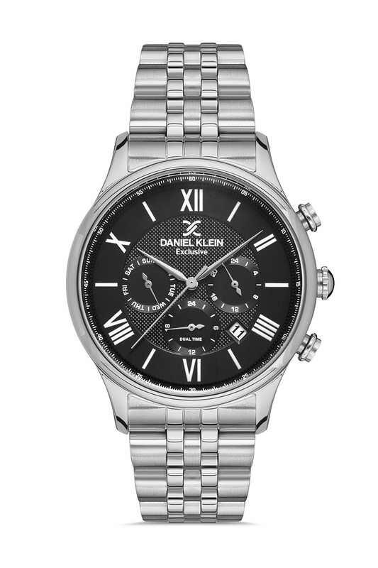 DANIEL KLEIN Steel Chrono Silver Men Watch image 0