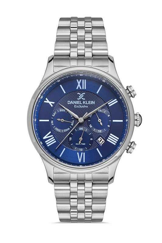 DANIEL KLEIN Steel Chrono Silver Men Watch image 0