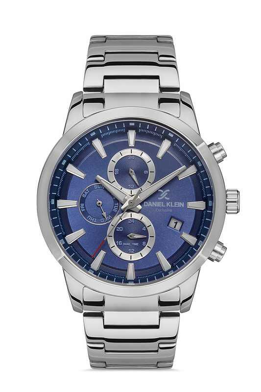 DANIEL KLEIN Steel Chrono Silver Men Watch image 0