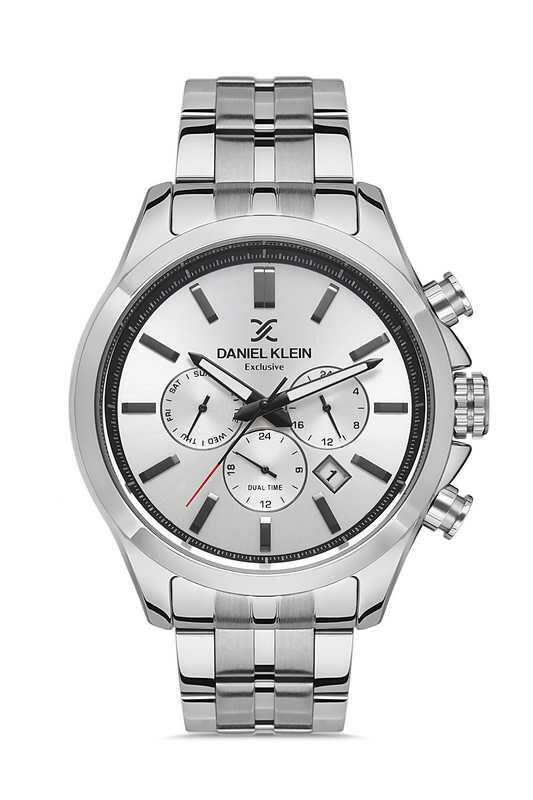 DANIEL KLEIN Steel Chrono Silver Men Watch image 0