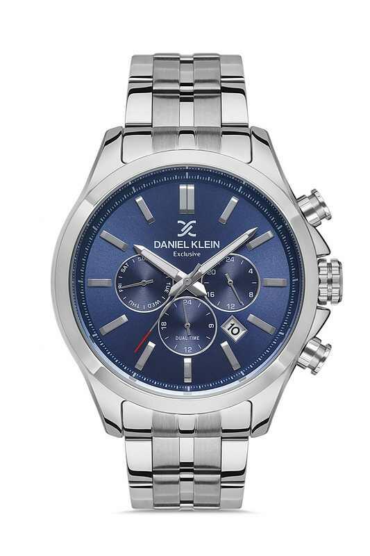 DANIEL KLEIN Steel Chrono Silver Men Watch image 0