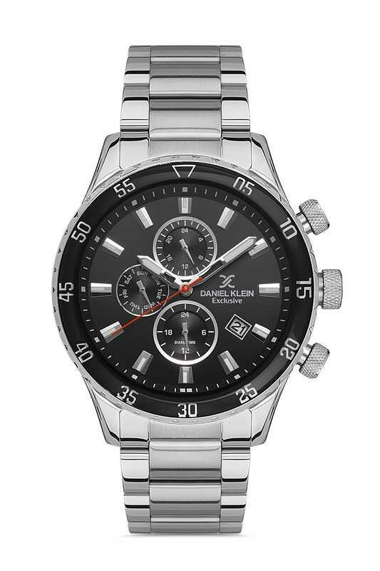 DANIEL KLEIN Steel Chrono Silver Men Watch image 0