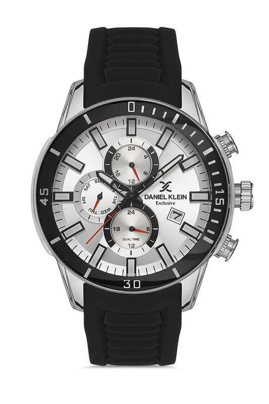DANIEL KLEIN Rubber Chrono Black Men Watch image 0