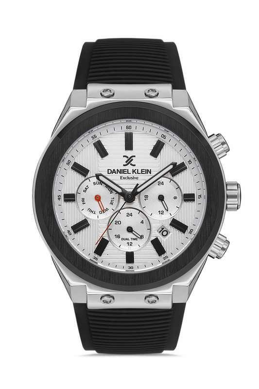 DANIEL KLEIN Rubber Chrono Black Men Watch image 0