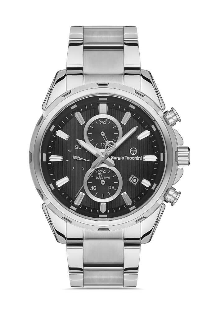 Sergio Tacchini Steel Chrono Silver Men's Watch image 0