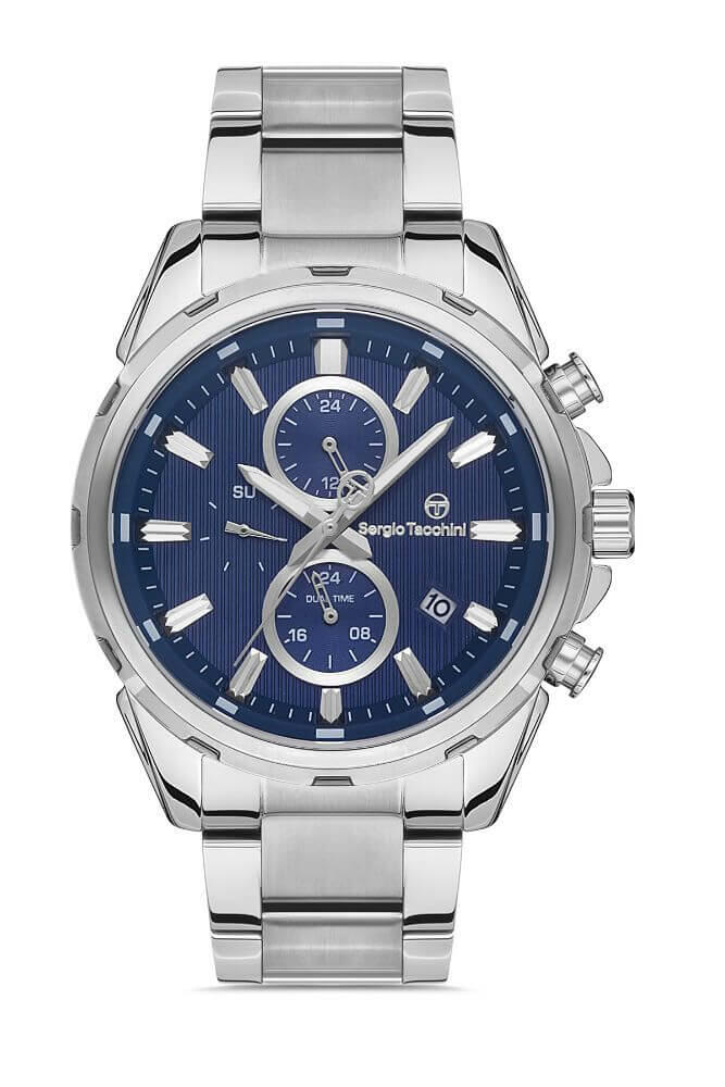 Sergio Tacchini Steel Chrono Silver Men's Watch image 0