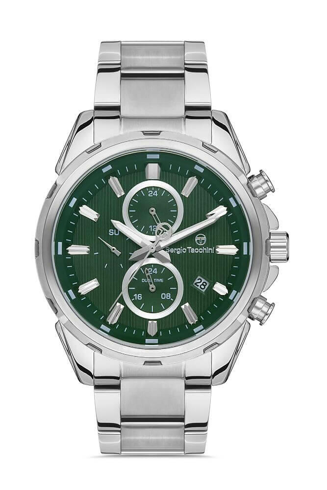 Sergio Tacchini Steel Chrono Silver Men's Watch image 0