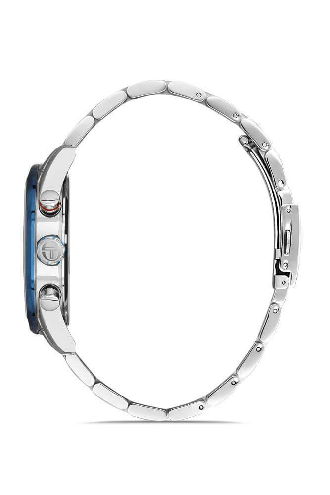 Sergio Tacchini Steel Chrono Silver Men&apos;s Watch image 1