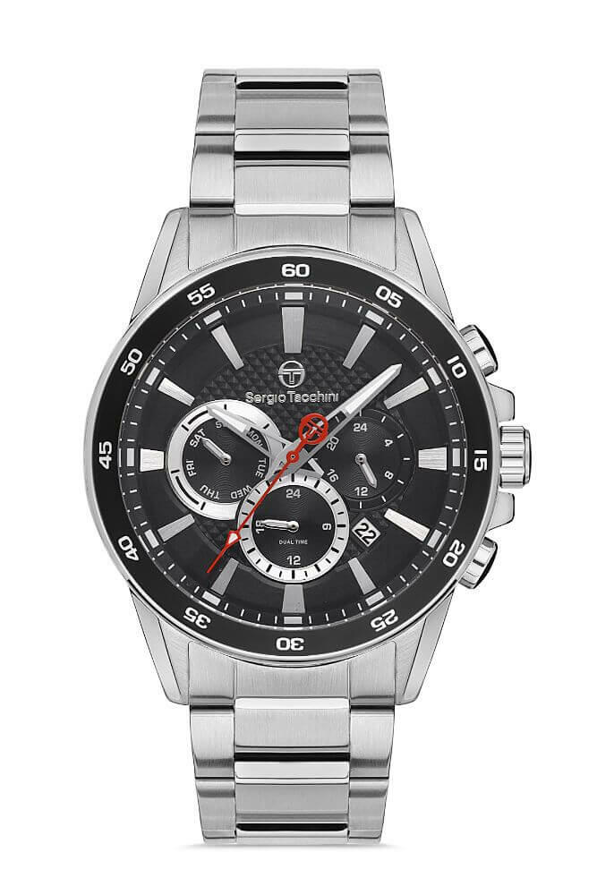 Sergio Tacchini Steel Chrono Silver Men's Watch image 0