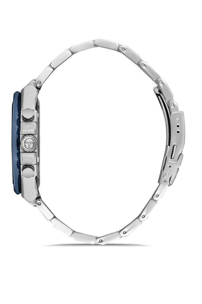 Sergio Tacchini Steel Chrono Silver Men&apos;s Watch image 1