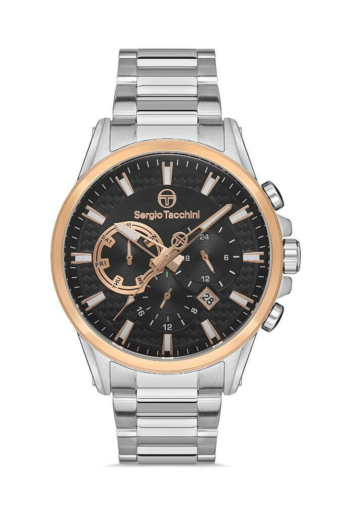 Sergio Tacchini Steel Chrono Silver Men's Watch image 0