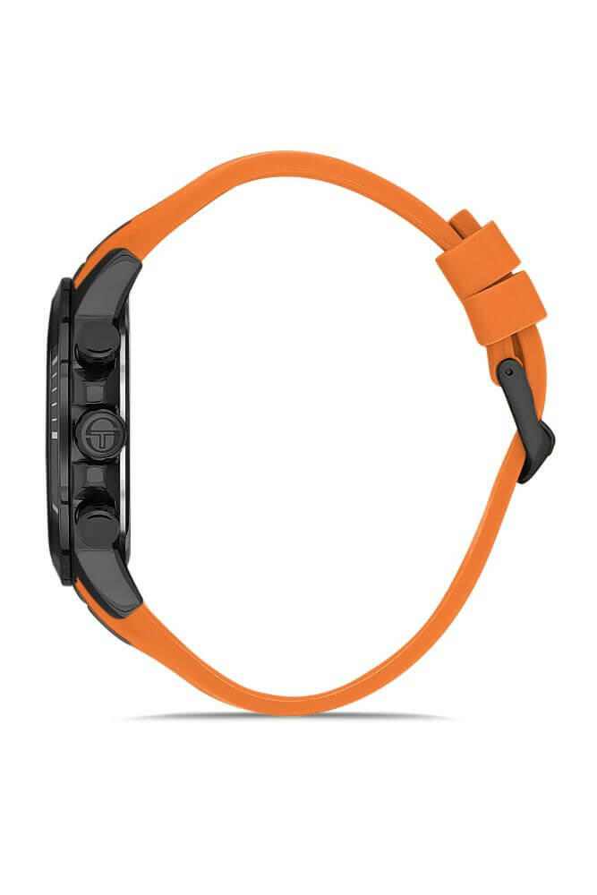 Sergio Tacchini Rubber Chrono Orange Men's Watch image 1