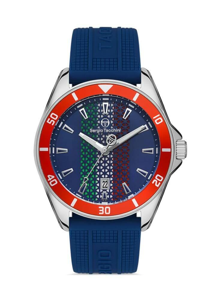 Sergio Tacchini Rubber blue Men's Watch image 0