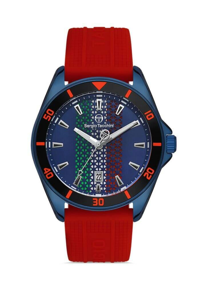 Sergio Tacchini Rubber red Men's Watch image 0