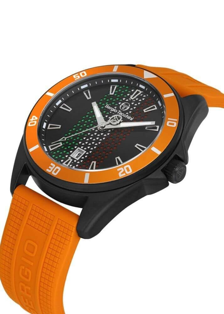 Sergio Tacchini Rubber Orange Men's Watch image 2