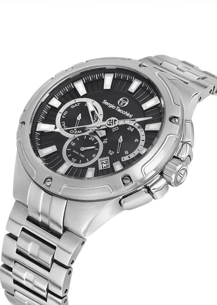 Sergio Tacchini Steel Chrono Silver Men&apos;s Watch image 2