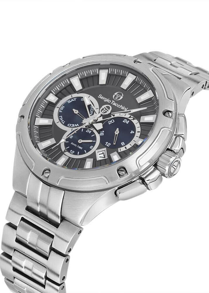 Sergio Tacchini Steel Chrono Silver Men&apos;s Watch image 2