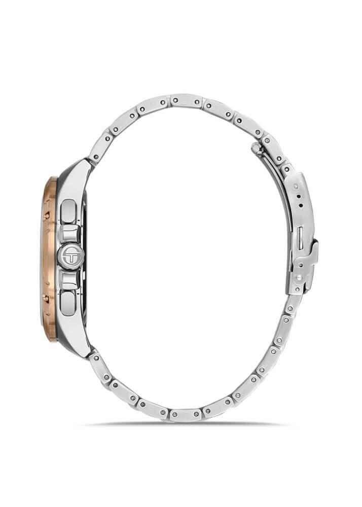 Sergio Tacchini Steel Chrono Silver Men&apos;s Watch image 1