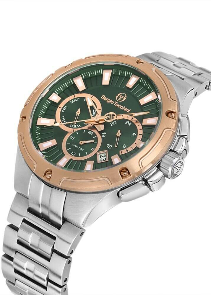 Sergio Tacchini Steel Chrono Silver Men&apos;s Watch image 2
