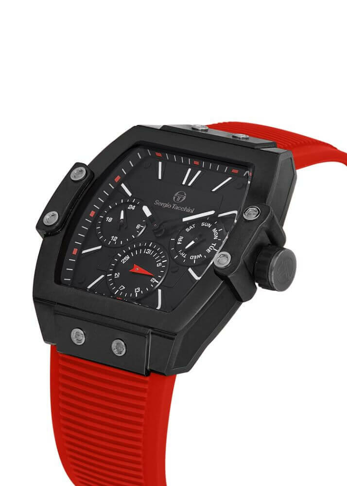 Sergio Tacchini Rubber Chrono red Men's Watch image 2