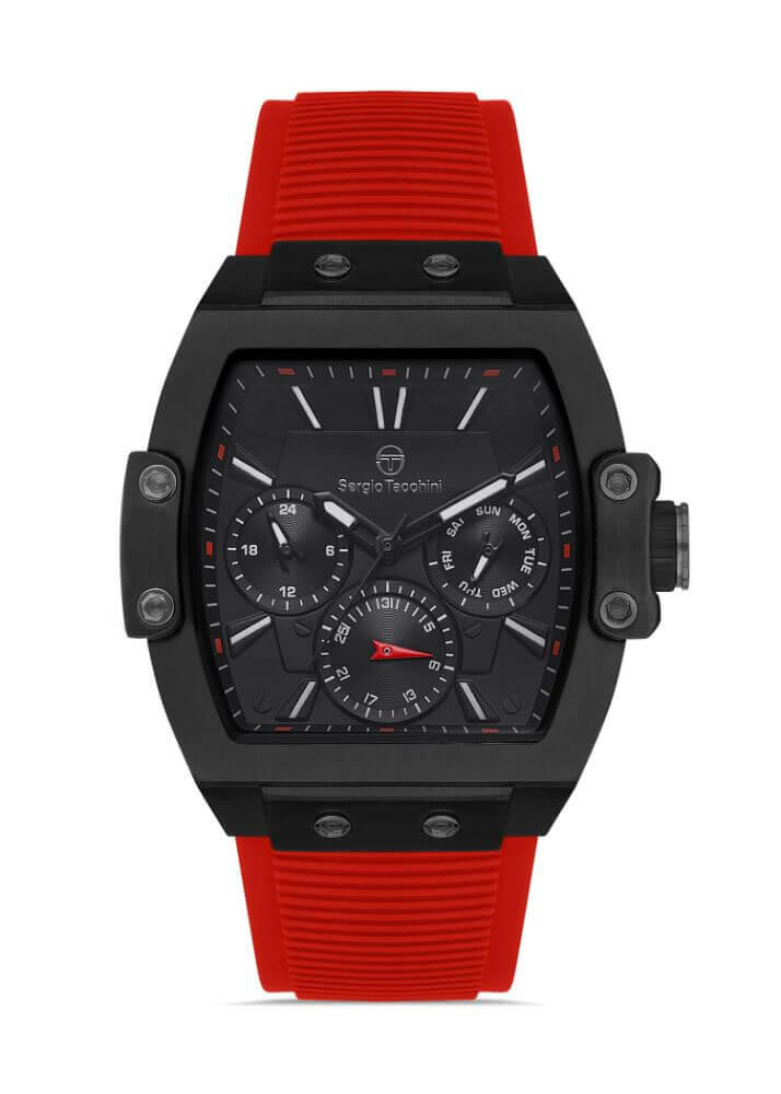 Sergio Tacchini Rubber Chrono red Men's Watch image 0