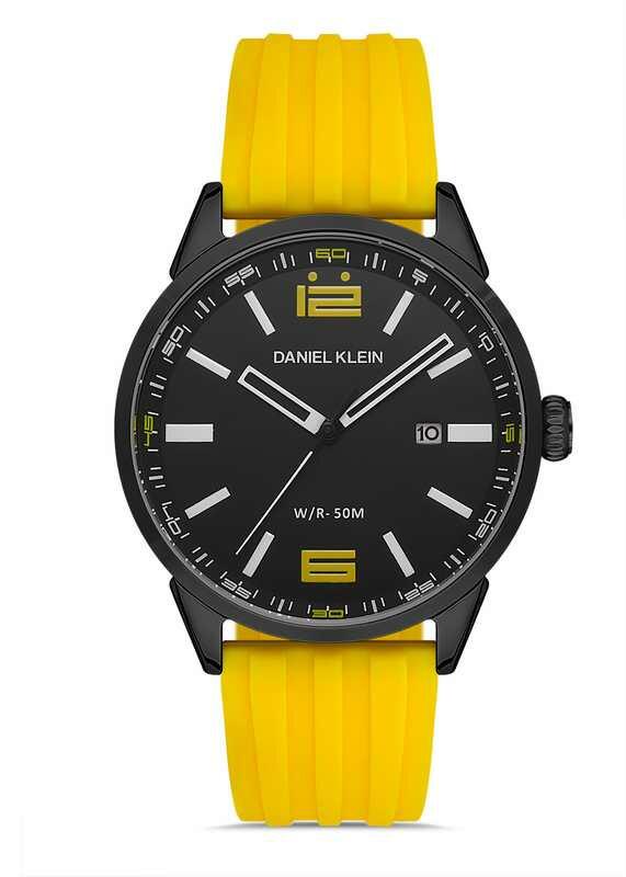 DANIEL KLEIN Rubber Yellow Men Watch image 0