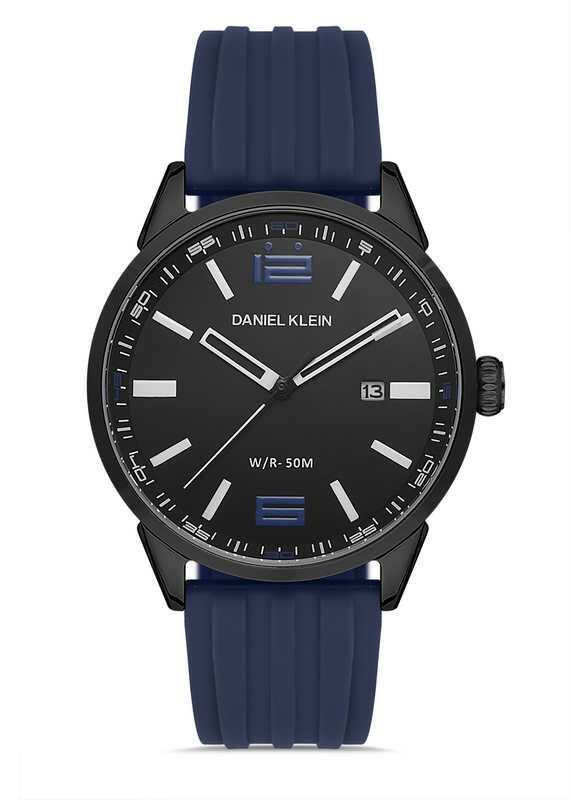 DANIEL KLEIN Rubber Blue Men Watch image 0