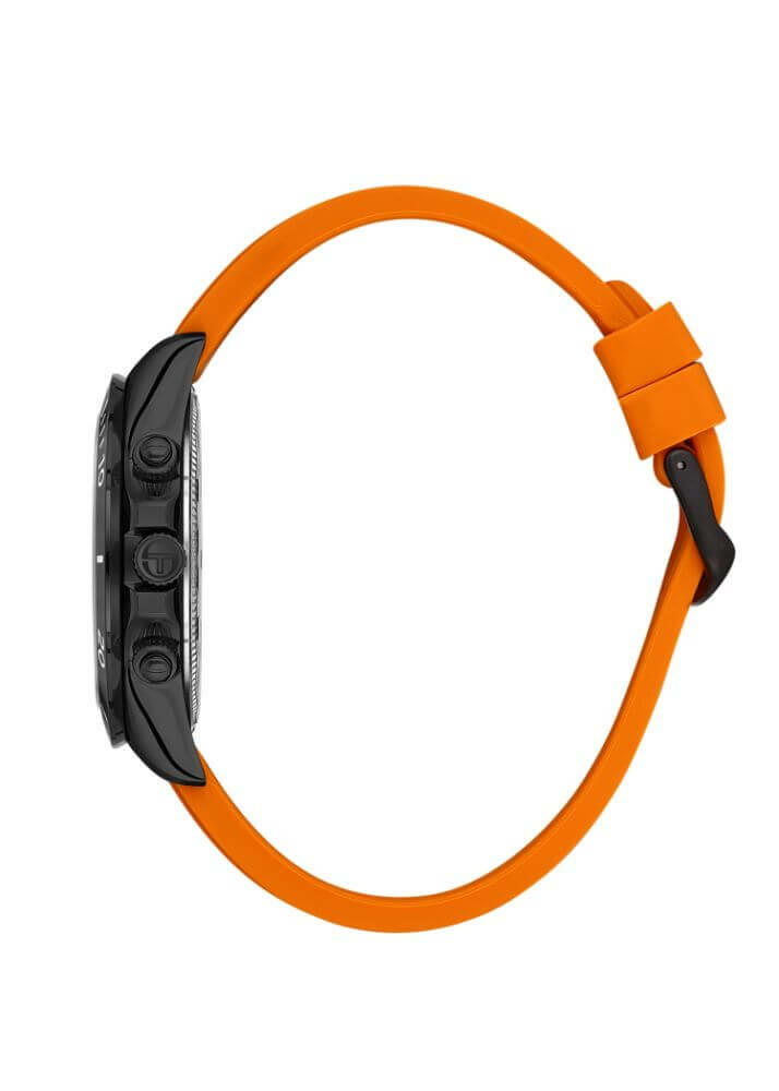Sergio Tacchini Rubber Chrono Orange Men's Watch image 1