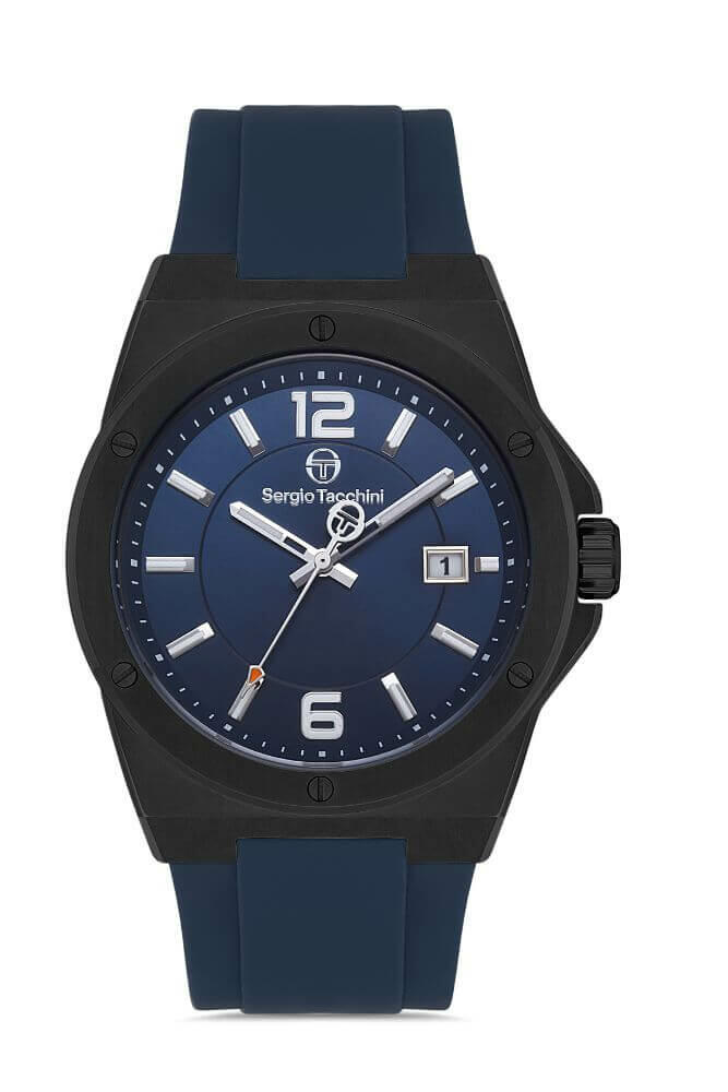 Sergio Tacchini Rubber blue Men's Watch image 0