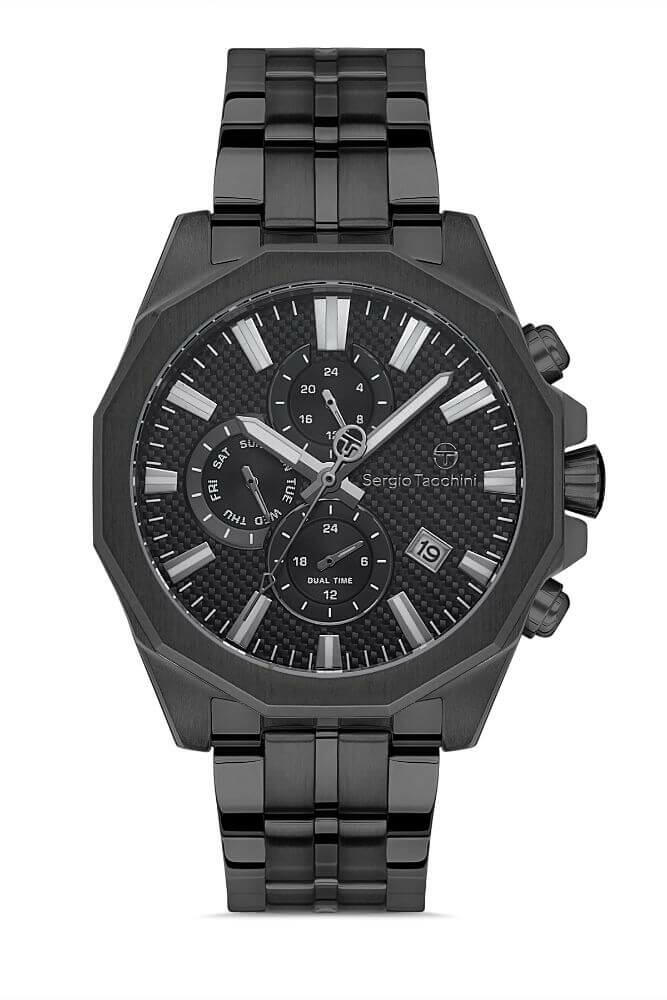 Sergio Tacchini Steel Chrono Gray Men's Watch image 0