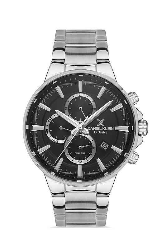 DANIEL KLEIN Steel Chrono Silver Men Watch image 0