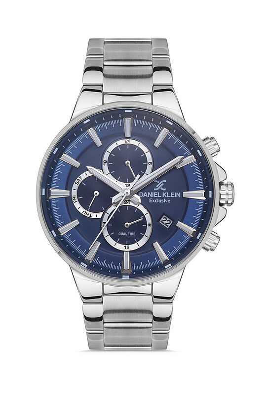 DANIEL KLEIN Steel Chrono Silver Men Watch image 0