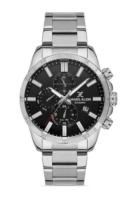 DANIEL KLEIN Steel Chrono Silver Men Watch image 0