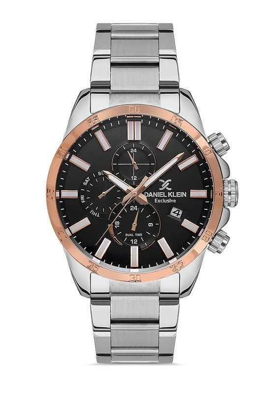 DANIEL KLEIN Steel Chrono Silver Men Watch image 0