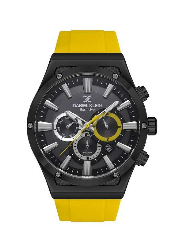 DANIEL KLEIN Rubber Chrono Yellow Men Watch image 0