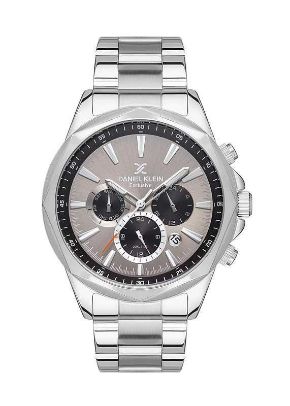 DANIEL KLEIN Steel Chrono Silver Men Watch image 0