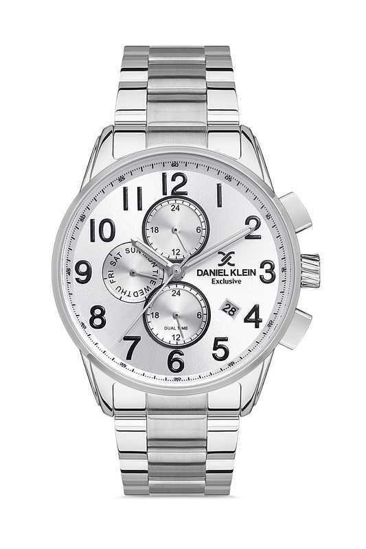 DANIEL KLEIN Steel Chrono Silver Men Watch image 0