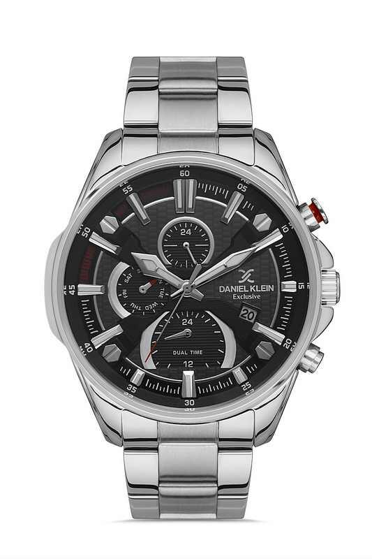 DANIEL KLEIN Steel Chrono Silver Men Watch image 0
