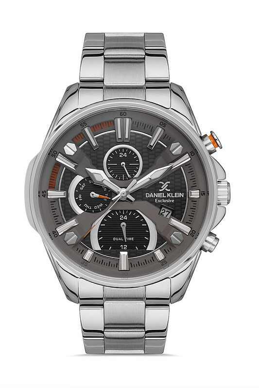 DANIEL KLEIN Steel Chrono Silver Men Watch image 0