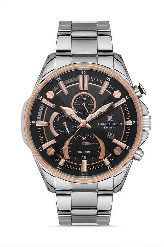 DANIEL KLEIN Steel Chrono Silver Men Watch image 0