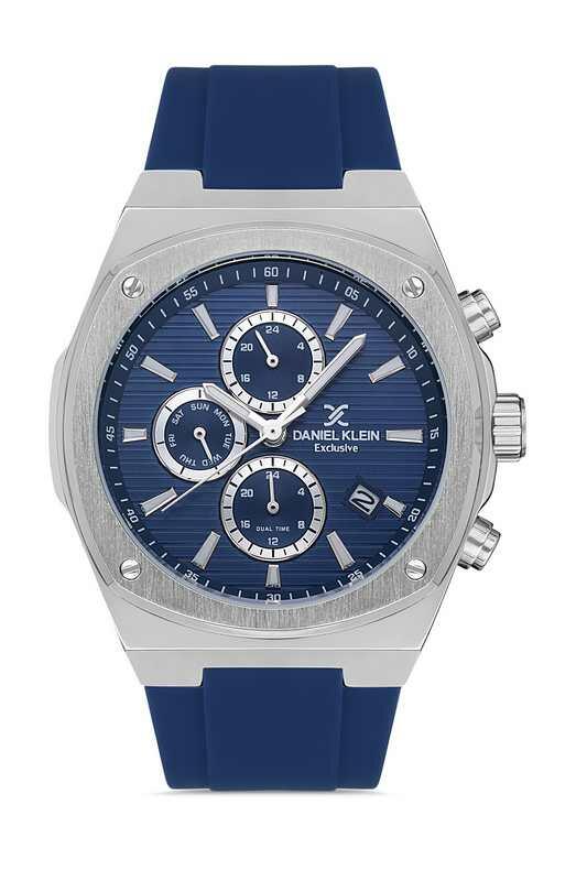 DANIEL KLEIN Rubber Chrono Blue Men Watch image 0