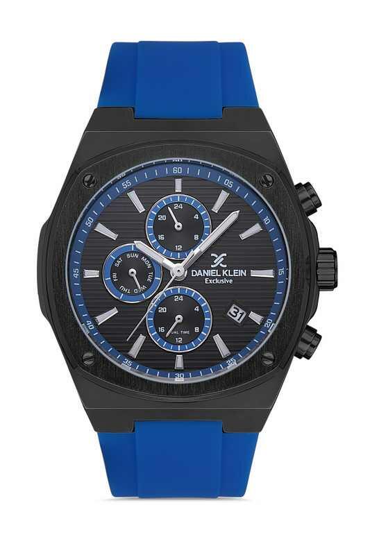 DANIEL KLEIN Rubber Chrono Blue Men Watch image 0